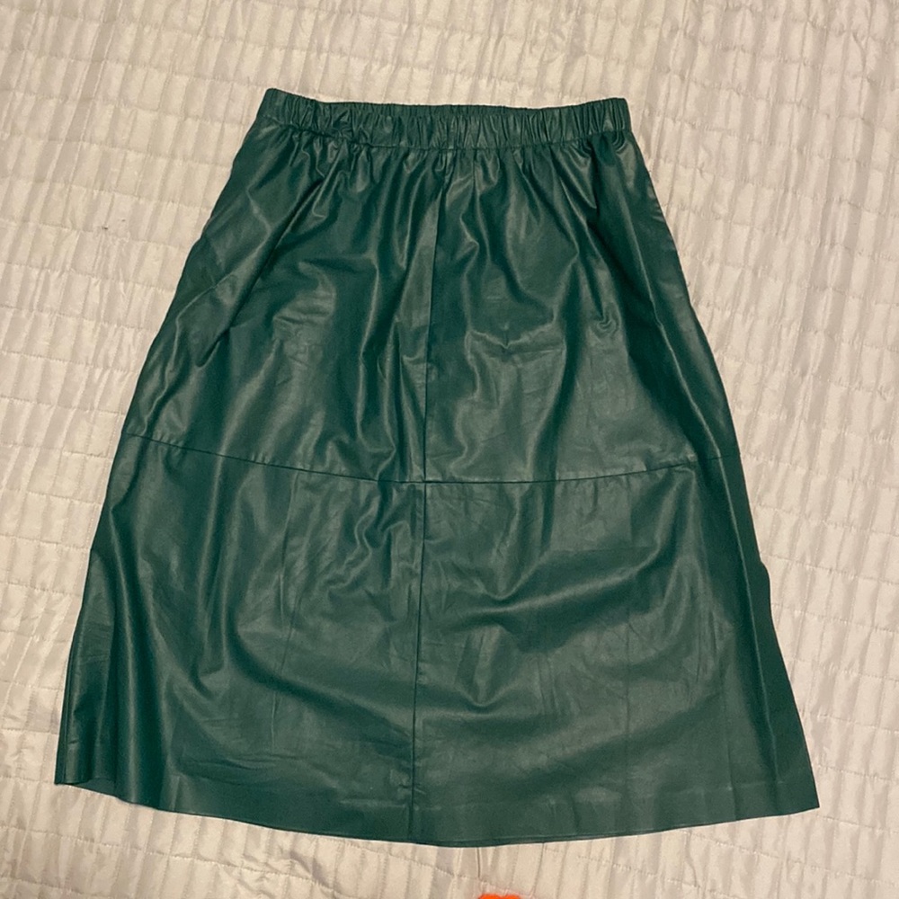 Pleather Forrest green skit